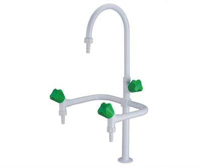 三孔鹅颈水龙头